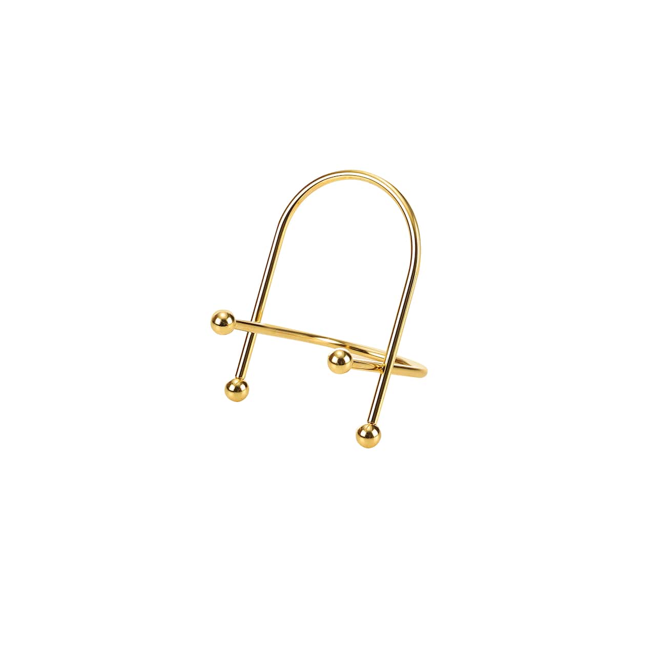 Golden Curved Wire Photo Easel by Studio Décor®